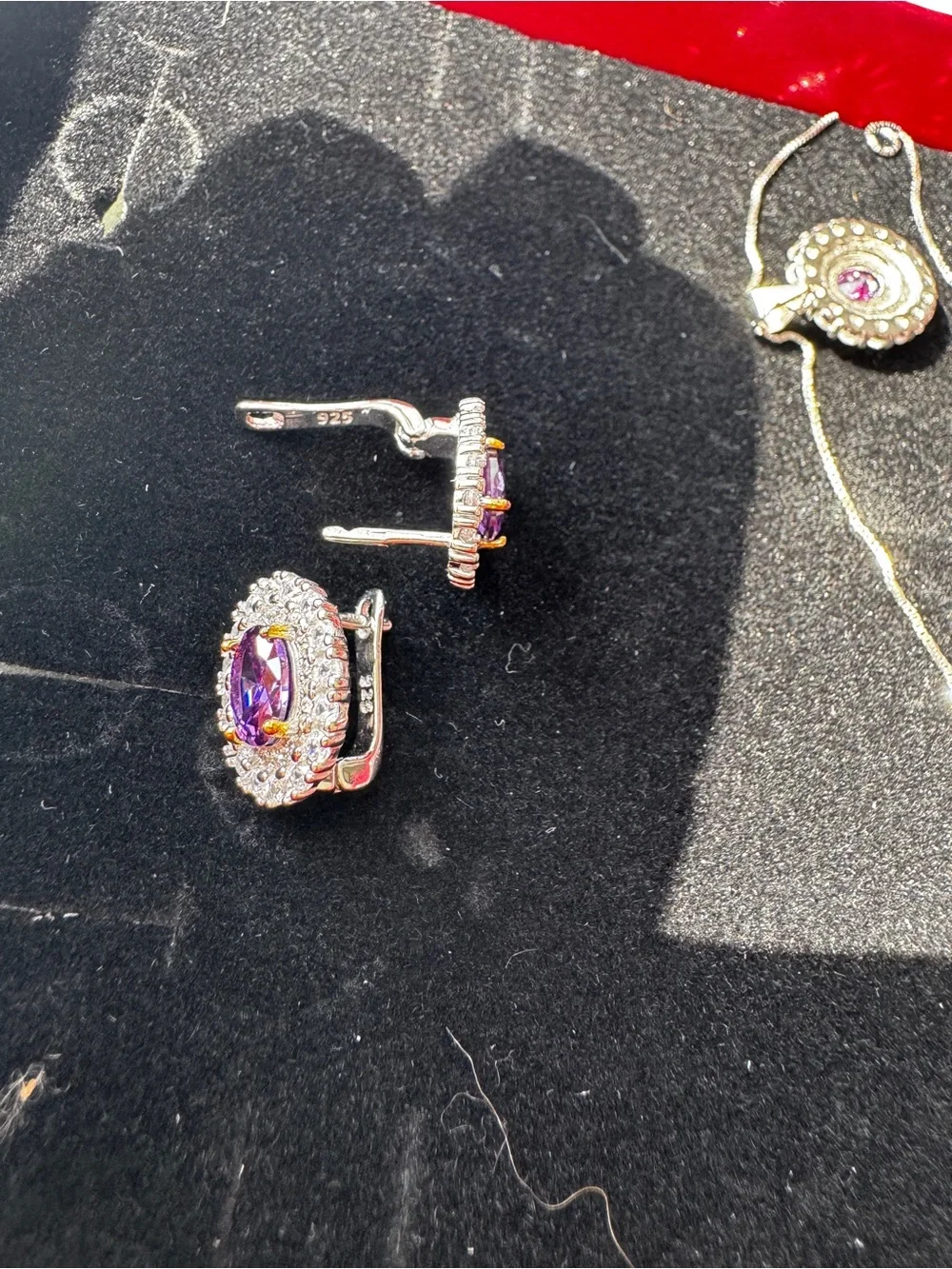 3PC Set with Purple Amethyst Jewelry Set